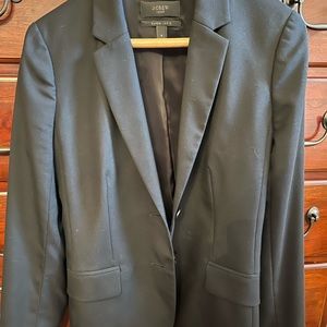 J Crew 120s womens black suit blazer size 6